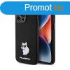 Karl Lagerfeld Silicone Choupette Metal Pin - iPhone 15 Pro 