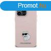 Karl Lagerfeld Silicone Choupette Metal Pin - iPhone 15 Plus