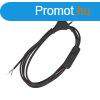 POWER CABLE H03VV-F 2G0,50MM? WITH SWITCH 2M BLACK