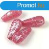Cseh prselt csepp gyngy - Crystal Pink Luster Silver Patin