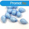 Cseh prselt csepp gyngy - Milky Light Sapphire - 6x9mm (te