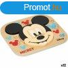 Fa Gyermek Puzzle Disney Mickey Mouse + 12 Hnap 6 Darabok (