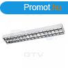 Led fnycsre szerelt tkrs-rcsos lmpatest 2x120cm falon 