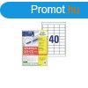 Etikett cmke, 48,5x25,5mm, univerzlis, 65 lap, 40 cmke/la