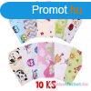 Flanel pelenka nyomtatott mintval NEW BABY 70x80 cm 10 db