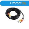 WaliSec WS-HDVP100FT-CU BNC+DC tp kbel 30m, HD kamerkhoz,