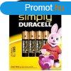 Duracell AAA mikro elem 4 darabos kszlet