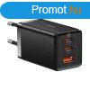 Baseus GaN5 Pro hlzati tlt 2xUSB-C + USB 65W, fekete