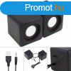 BLACKBIRD 2.0 Hangszr USB + 3.5mm Jack csatlakoz 6W, Feke
