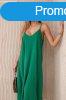Hossz muszlin ruha pntokkal, modell 88534 zld