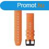 raszj Garmin 22 mm narancssrga szilikon, fekete csat (Qui