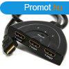 Gembird 3-portos video switch fekete