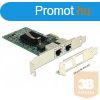 DELOCK PCI-E Vezetkes hlzati Adapter, 2x Gigabit LAN