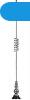 Antenna rugs krmozott fekete, JBA-305 ? 49 cm