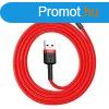 Baseus Cafule 2.4A Lightning USB-kbel 1m, piros
