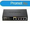 D-LINK Switch 5x100Mbps (4xPOE) Fmhzas Asztali, DES-1005P/