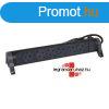 Legrand Elosztsor Premium 6x2P+F forgathat, 3 m vezetkkel