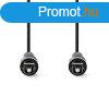 Nedis optikai audi kbel, TosLink dug, hossz 3m, CAGL25000