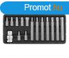 YATO Torx klt. 15r. tamperproof T20-T55 L=30mm, L=75mm 1/2 c