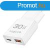 Logilink Dual-USB-C GaN charger White