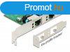 DeLock PCI Express x1 Card 2x RJ45 Gigabit LAN RTL8111