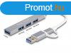 DeLock 4 Port Slim USB Hub with USB Type-C or USB Type-A to 