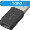 Poly Plantronics USB-C to USB-A Adapter Black