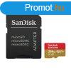 Sandisk 256GB microSDXC Class 10 U3 V30 A2 Extreme + adapter