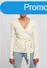 Urban Classics Ladies Rib Knit Wrapped Cardigan whitesand