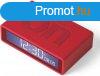 Lexon Flip+ LCD Alarm Clock Rubber Red