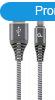 Gembird CC-USB2B-AMCM-1M-WB2 Premium cotton braided Type-C U