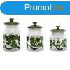 3 Gyurma szett Home ESPRIT Zld Kristly 1,2 L 3 Darabok MOS