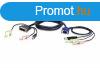 ATEN USB VGA to DVI-A KVM Cable with Audio 1,8m Black