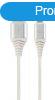 Gembird CC-USB2B-AMLM-1M-BW2 Lightning Premium cotton braide