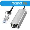 Logilink USB-A/-C to 2,5G Ethernet adapter Grey