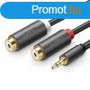 UGREEN 10547 2xRCA-3,5mm jack adapter cable 0,25m Black