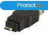 USB 2.0 Adapter Micro B Dugasz - A Aljzat Fekete