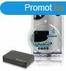 4-Port HDMI Eloszt Fekete